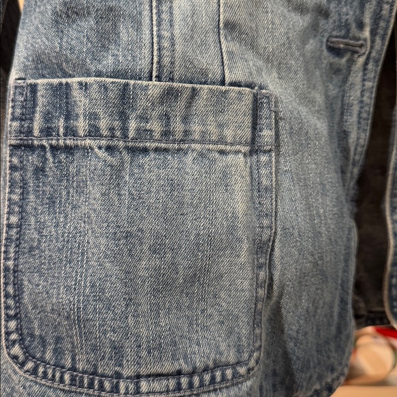 Women’s NY Jeans Denim Blazer Jacket Blue Size XS - Picture 4 of 5